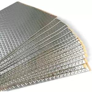 10pc/50pc 5MM 알루미늄 호일 자동차 사운드 단열 코튼 매트 엔진 보닛 방화벽 소음 방지 데드너 패드