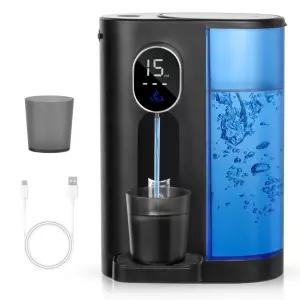 자동 구강 세정제 디스펜서 마그네틱 컵 홀더 575.5g 벽걸이 4단 블랙
