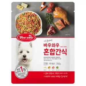 강아지 간식 혼합 350g 치킨 연어 치즈 보상 트릿