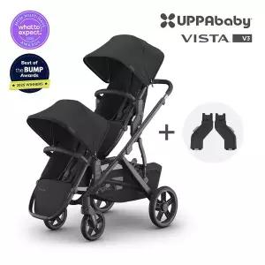 [어파베이비] 디럭스 유모차 비스타V3 + 럼블시트V3 + 어퍼어댑터 세트