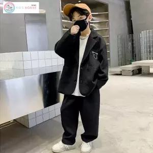 키즈목마 kids horse 남아용 오버핏 정장 세트 주니어 수트 하객룩 정장 바지 주즈핏 아이돌스타일091