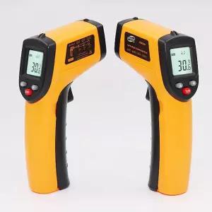 THERMOMETER 비접촉 적외선 온도계 산업용 표면비계 바베큐 휴대용 복사 측정기 비식 측기 레이저 비계 정