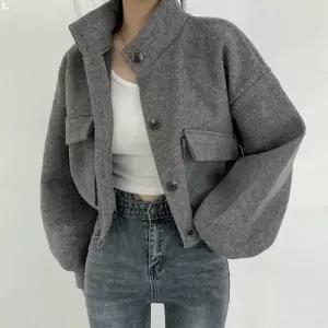 3컬러 여성 크롭 코트 LK-J041 숏코트 여자 가오리핏 봄아우터 가을아 짧은