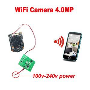 소형 WiFi 카메라 미니 무선 네트워크 보안 감시 카메라 HD 마이크 메인보드 AC 주전원 전기 전화 원격