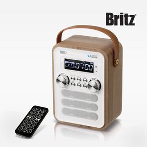 브리츠 BA-C7 PLUS 휴대용 무선 블루투스스피커 효도 소형 FM 라디오 TF슬롯 무선리모컨