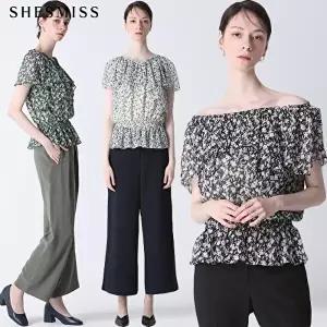 [쉬즈미스][쉬즈미스(SHESMISS)] 오프숄더 허리 밴딩 블라우스