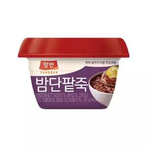 양반 밤단팥죽(285g, 12개) 겨울 간편식 동원 아침대용 간단식사 자취생필수템 285g