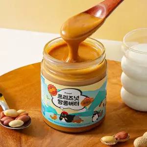 (PLUS)프리즈넛 100% 피넛버터 땅콩버터 스무스 땅콩잼 430g 1병 무가당 무첨가