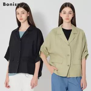 보니스팍스 린넨 100 카라 숏 자켓 (택가격 179000원)