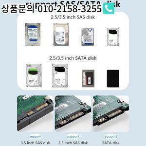 오프라인 클론이  단일 베이 HDD 도킹 스테이션 USB 3.0-SATA 2.5/3.5 인치 SSD SATA/SAS용