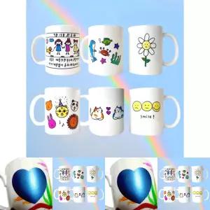 노오븐 노베이크 물전사 타투 머그컵 만들기 DIY키트/머그/컵만들기/전사지/전사/가정/컵DIY/가정용/어린이