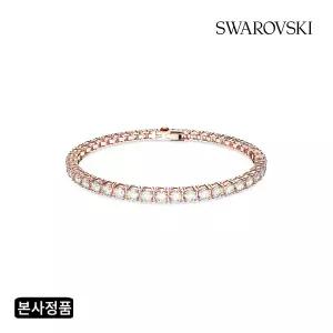 [롯데백화점]스와로브스키 [본사정품] Matrix Tennis 로즈골드 팔찌L 5657661