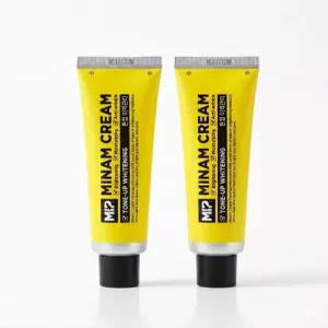 미프 미남크림 톤업 화이트닝 남성 톤업 크림 50ml x 2개 