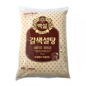 [하프클럽/오티마트]백설갈색설탕3kg