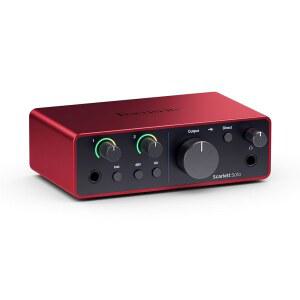 포커스라이트 스칼렛 솔로 4세대 USB 오디오 인터페이스 u2014 스튜디오 품질 녹음 및 소프트웨어 번들 포함