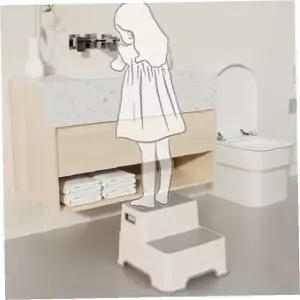 욕실 화장실 전용 미끄럼 방지 2단 계단 스툴 발 받침대 어린이 세면대 디딤대