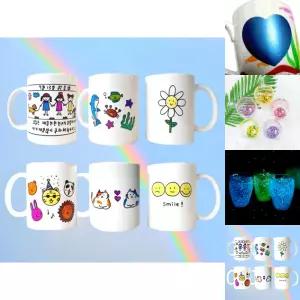 노오븐 노베이크 물전사 타투 머그컵 만들기 DIY키트/키트/diy용/학교미술/초등/공예/컵만들기/DIY/미술
