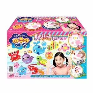 아쿠아매직 물속친구들 플레이세트 수중 장난감 바다 생물 키트 해양 동물 물놀이 완구
