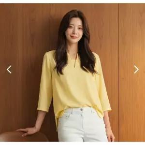 [피에이티]여성 프린트 라운드넥 블라우스 1L42505_HDD