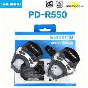 시마노 PD-R550 SPD-SL 로드 바이크 페달 셀프락킹 (SH11 클리트 포함) 전문가용 사이클링 락킹