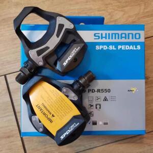 시마노 PD-R550 SPD-SL 페달 셀프락킹 SH11 클리트 포함 전문 로드 바이크 사이클링 액세서리
