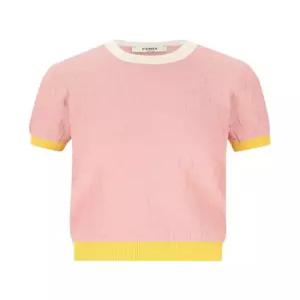 26SS 펜디 코튼 실크 스웨터 FZXE94 AW4S F1W0S LIGHT PINK DOM
