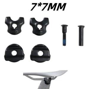 탄소 안장 레일 자전거 시트 클램프 7X9 7X7MM 라운드 교체 스틸 마운틴로드 액세서리 클립 타원형