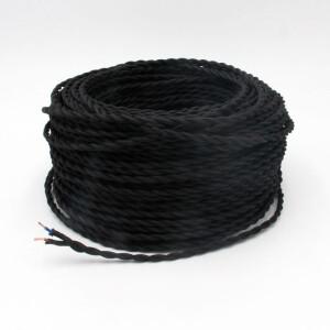 호환 2m 10m 2코어 0.75mm2 빈티지 패브릭 천 꼬임 케이블 전선 플렉스 코드 DIY 장식 조명용