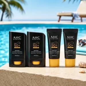 AHC 선스틱 22g 2개 선크림 10ml 2개 마스터즈 에어리치 코스트코 노세범 썬스틱