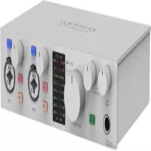 TOPING E2x2 OTG USB 오디오 인터페이스 - 초선형 프리앰프 및 강력한 헤드폰 광 출력 듀얼 모바일