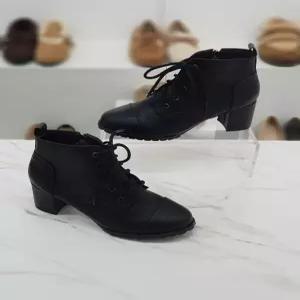 HANSHOE 세이브존01 레이스업 블랙 앵클 워커힐 6cm(앞 0.7cm) HS45d2824ka