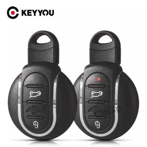 KEYYOU3/4 버튼 자동차 키 케이스 홀더 스마트 원격 Fobs 커버 셸 미니 쿠퍼 F54 F55 F56 F57 F60 2015