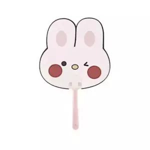여름 부채 휴대용 부채 미니 토끼A 여름 동물모양