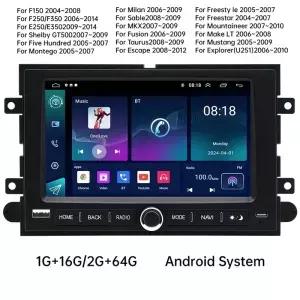 포드 F150/F250/F350/이스케이프/머스탱/익스플로러/몬테고 차량용 멀티미디어 플레이어 7인치 터치스크린