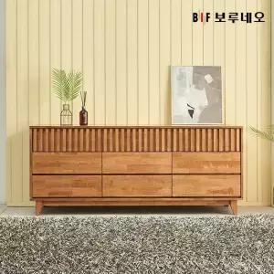 앳홈 비엔나 러버우드 원목 3단 1800 와이드 서랍장 (서랍9개)