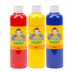 미술놀이 핑거페인트 250ml x 3색 세트 [BQB56715]