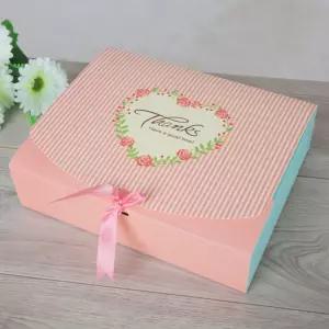 러브썸 리본 선물상자 10p세트(31x25cm) (핑크)포장용품 박스 용박스 디자인 다용도