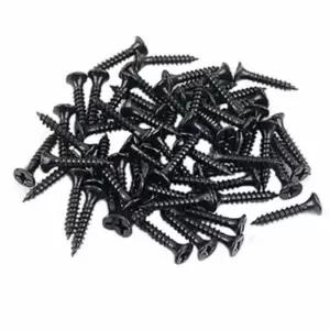 3.5mm 피스 블랙 38mm 가구철물 스텐나사나사못 석고보드용 드릴 못세트 목재 목공 용못 둥근머리못