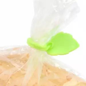 주방용품 나뭇잎 푸드클립 간식 과자봉지 실리콘 밀봉 밴드 똑템