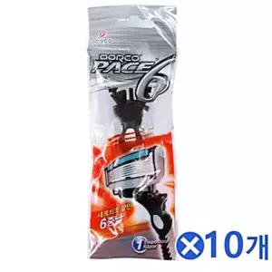 부드러운 간편한사 위생적인 가성비좋은 선물 휴대용면도기x10개 남친 도루코 6중날 면도품 데일리