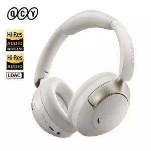 QCY H3 Pro ANC 무선 헤드폰 50dB 소음 차단 LDAC Bluetooth 5.4 오버이어 헤드셋이 포함된 고해상도 공간