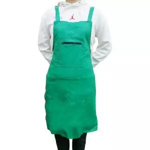쉬스즈 포켓 가죽앞치마 인조 그린 방수 지퍼 작업용