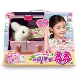 유아 동물 교감놀이 가방속 잠자는 비밀토끼 츄츄 정서발달 작동인형