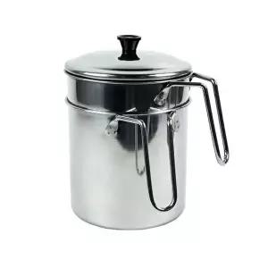 [셀러허브 1]500094 물빠짐 스텐 음식물 쓰레기통 2L (51515148)