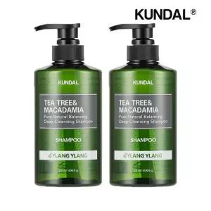 쿤달 티트리 앤 마카다미아 딥 클렌징 지성 샴푸 일랑일랑 500ml x2개