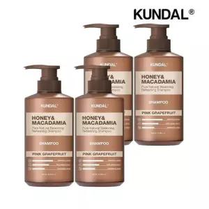 쿤달 허니 앤 마카다미아 네이처 샴푸 핑크그레이프프룻 500ml x4개