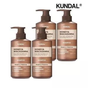 쿤달 허니 앤 마카다미아 네이처 샴푸 페어앤프리지아 500ml x4개