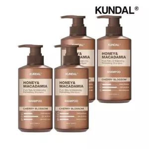 쿤달 허니 앤 마카다미아 네이처 샴푸 체리블라썸 500ml x4개