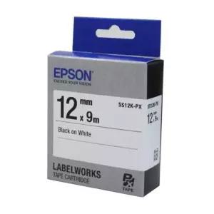 라벨리본 EPSON)라벨프린터리본(SS12K)백색/흑문자