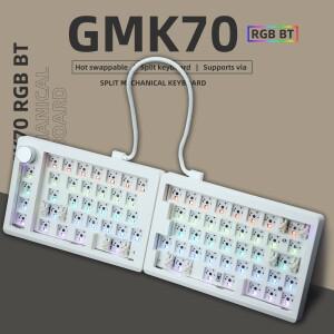 ZUOYA GMK70 VIA/Qmk 별도의 게임용 기계식 키보드 키트 유선 무선 Bluetooth 핫 스왑 가능 가스켓 맞춤형